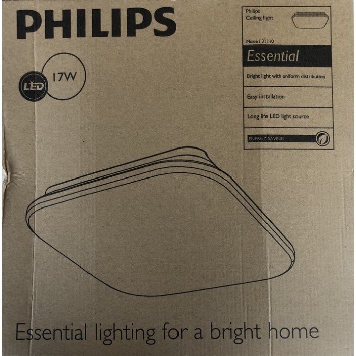 (Expert) PHILIPS 31110 MOIRE CEILING LIGHT 17W CEILING LAMP LED PLAFON OUTBOW
