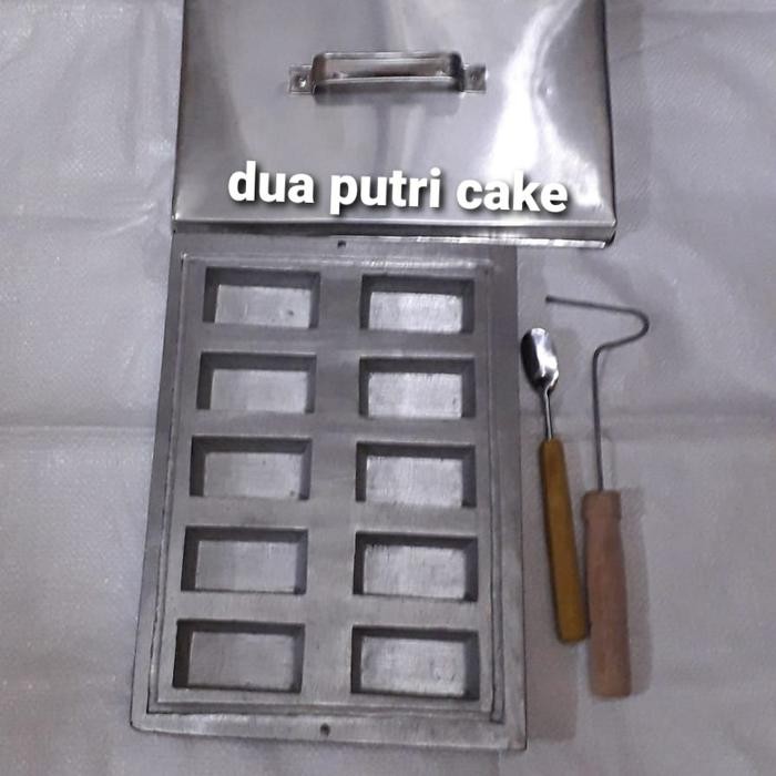 

Cetakan Kue Balok Isi 10 Lubang + Tutup. Bahan Alumunium Cor Gratis Ongkir