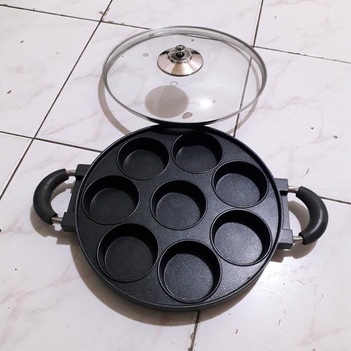 

Happy Call Cetakan Martabak Mini/Dorayaki Lobang 8 Bahan Teflon Gratis Ongkir