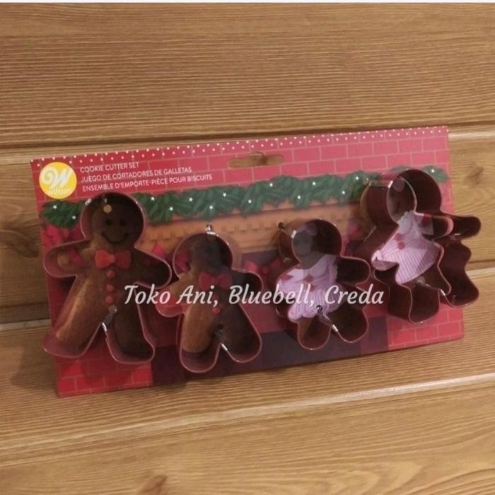 

Wilton Gingerbread Family Cookie Cutter Set 4 ( 2308-8932 ) Gratis Ongkir