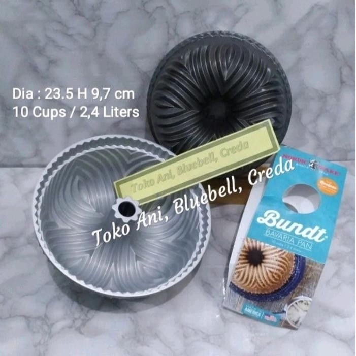 

Nordic Ware Bavaria Bundt Pan 10 Cup. 23.5Cm H 9.7Cm ( 53624 ) Gratis Ongkir