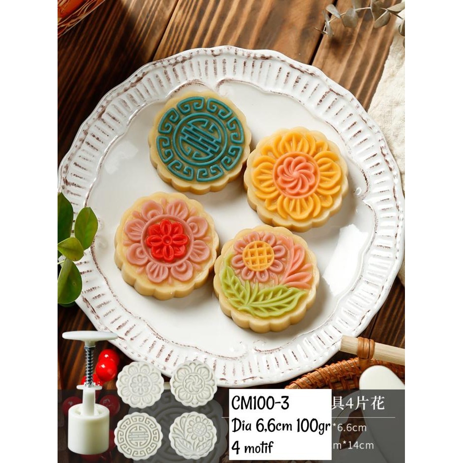 

Cetakan Kue Bulan Mooncake Press Moon Cake Fish Flower Garis Mold 100Gr Gratis Ongkir