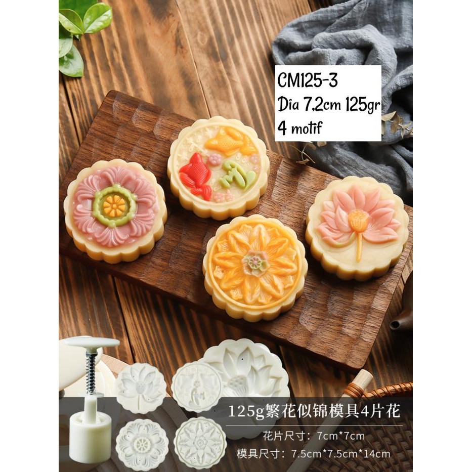 

Cetakan Kue Bulan Mooncake Press Moon Cake Mold 125Gr Gratis Ongkir