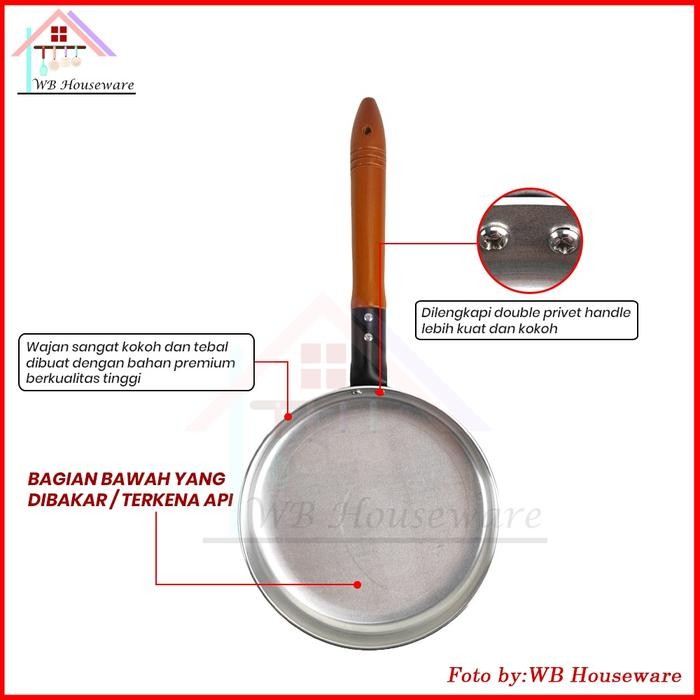 

Q2 Crepes Maker Pan 20Cm Wajan Walik Anti Lengket /Wajan Kulit Risol Lumpia / Cake Pan Wajan Crepes