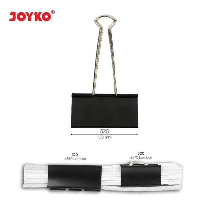 

Joyko No.320 Penjepit Kertas - Alat Tulis Kantor Berbahan Metal - Binder