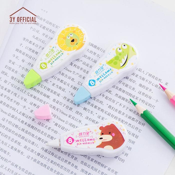 

3Y TipEx Tipe X Kertas Correction Tape Tape X Tipex Kertas Lucu Karaer Alat ationery Tulis