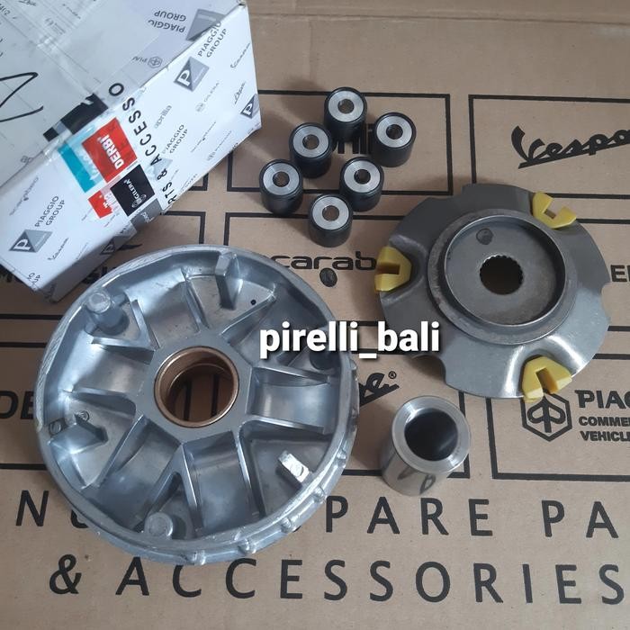 Rumah Roller Set Lx 125 Karbu 2V Roler Cvt Variator Ori Vespa Piaggio