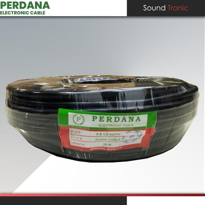 Kabel Audio Speaker 4X1,5 Perdana 4X1.5 1 Roll 50Meter