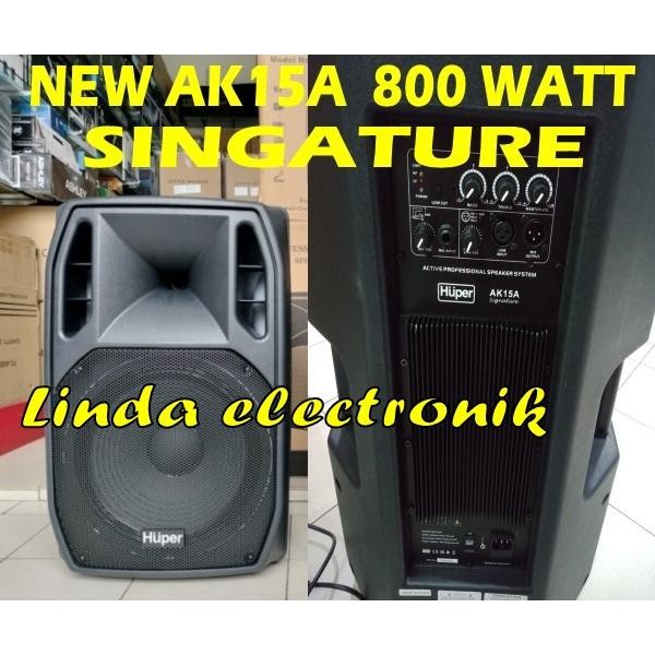 New Speaker Aktif Huper Ak15A Signature 800 Watt 15 In 1 Buah