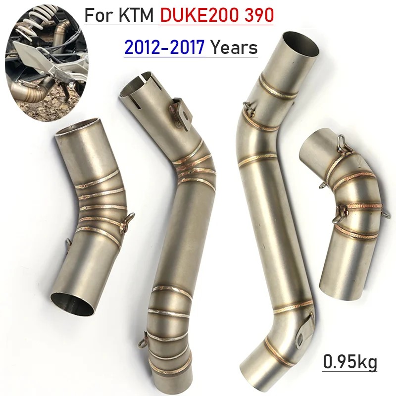Motorcycle exhaust pipe For KTM DUKE 200 DUKE 390 2012-2016 51mm duke 390 Motorcycle exhaust system