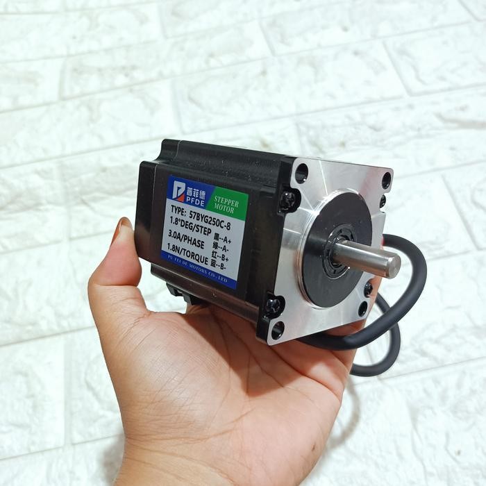 Dinamo Stepper Motor 57Byg250C-8 Stepper Nema 23 57 Double Shaft 3A