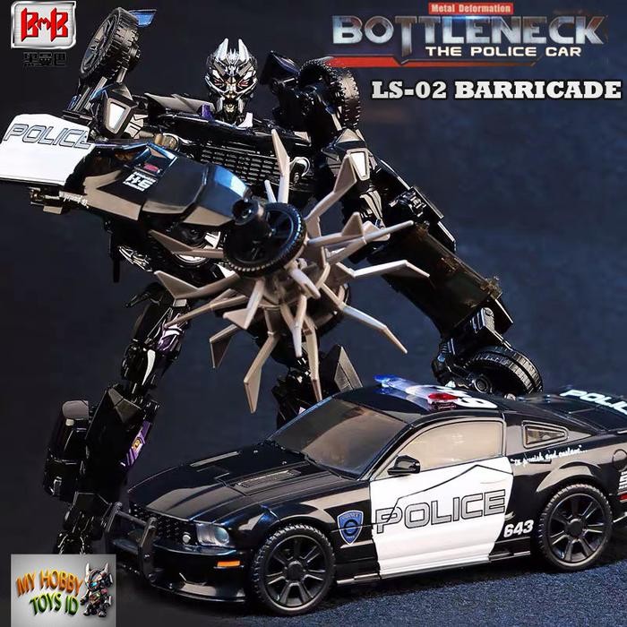 Action Figure Transformers BMB LS-02 BARRICADE Bottleneck Mobil Polisi