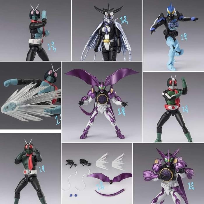 Shodo XX Kamen Rider 10 Putotyra Shauta ooo Mezool Ichigo Nigo combo