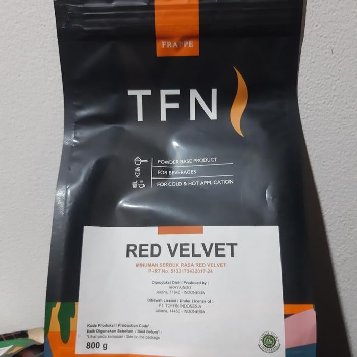 

Toffin Frappe Red Velvet 800gr / Powder Red Velvet 800gr