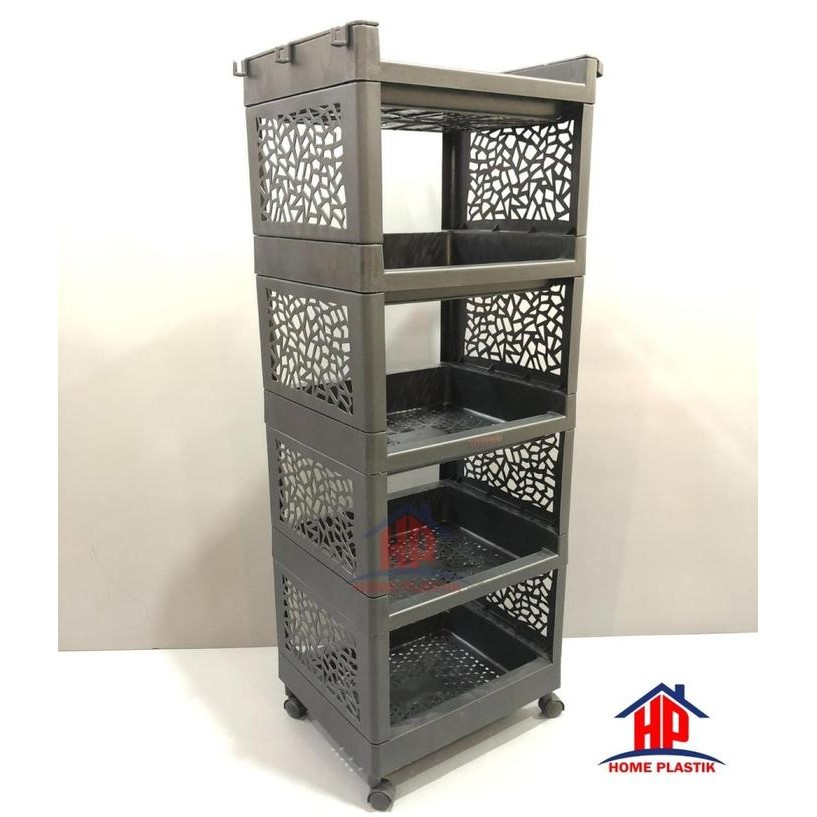 RAK PLASTIK / RAK SERBA GUNA AOYAMA 4 SUSUN / RAK AOYAMA 5 SUSUN