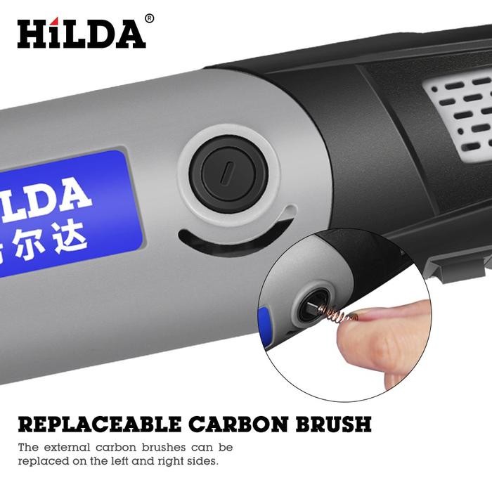 Mini Drill 400W Mini Grinder Hilda 400W Bor Gerinda 400W 6 Speed