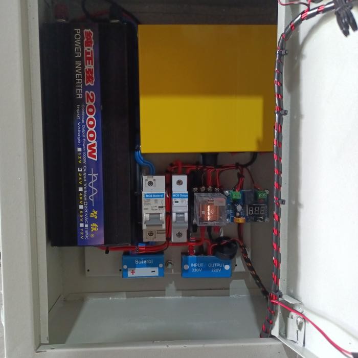 Box Panel Backup 2000W Psw Lvd Ats Otomatis Ups