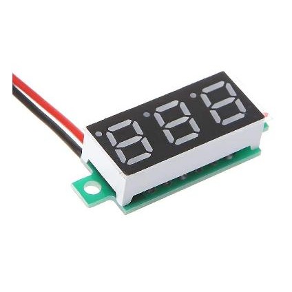 Volt Meter Mini Voltmeter 0.28 Inch 3 Digit Volt Digital Dc 1-40V Dc