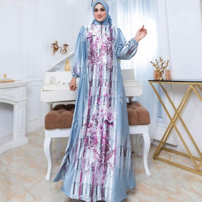 Sakeena Afiyah Gamis Armani Silk Digital Printing