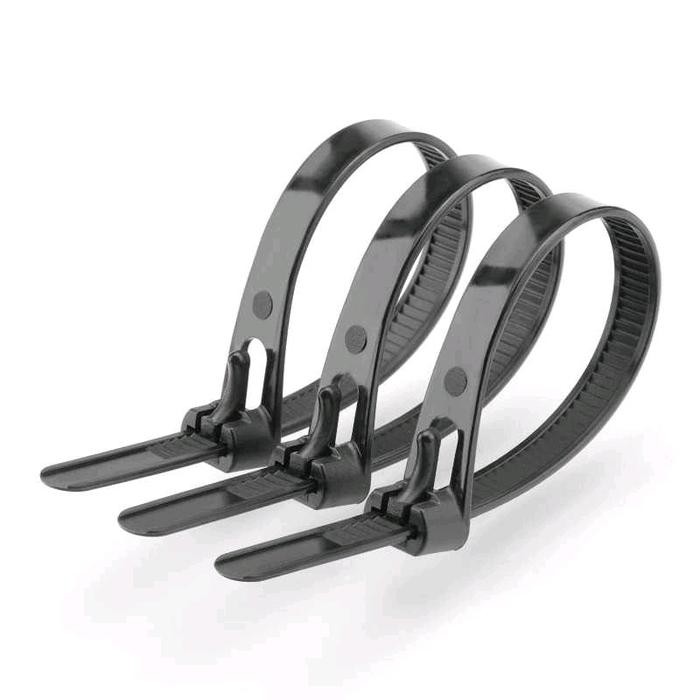 

Kabel Ties Pengikat Barang Bisa Dibuka Dipakai Digunakan Ulang 25Cm 30Cm Tebal 8Mm Klem Cable