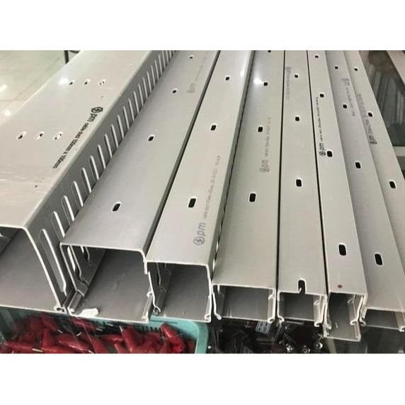 Kabel Duct 25X25 / Wiring Duct / Ducting 25X25 Lubang Abu-Pm