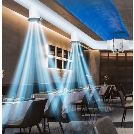 Blower mini 4"6"8" Blower Dapur Penghisap penyedot Asap Dapur Kipas Angin Buang Diam Ekstraktor