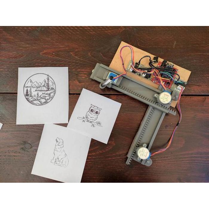 Arduino+mini+CNC+plotter/ print 3d (hanya rangka saja)