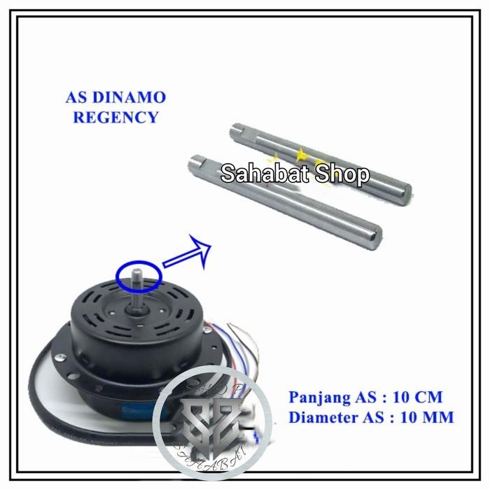 ADA DISINI__ AS KIPAS ANGIN MERK REGENCY DIAMETER AS 10MM