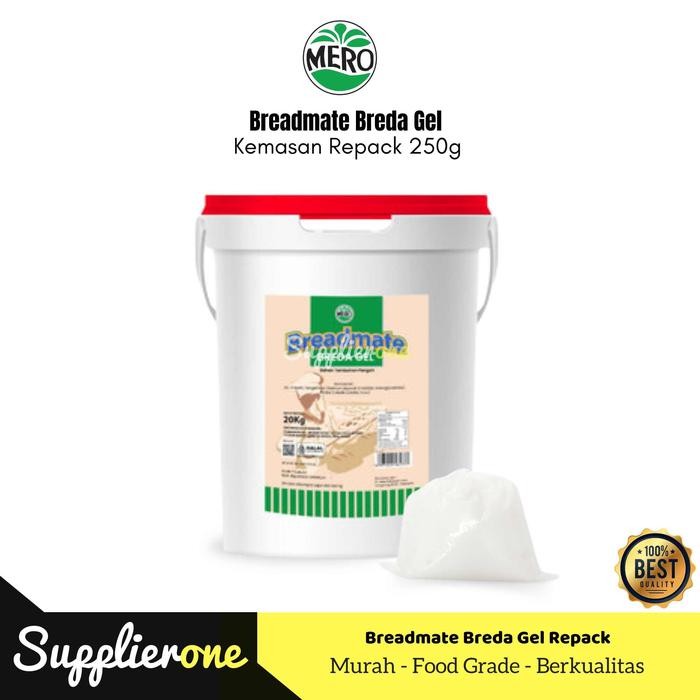 

New Breadmate Breda Gel Mero Repack 250g / Pelembut Roti / Pelembut Roti Tahan Lama / Breda Gel