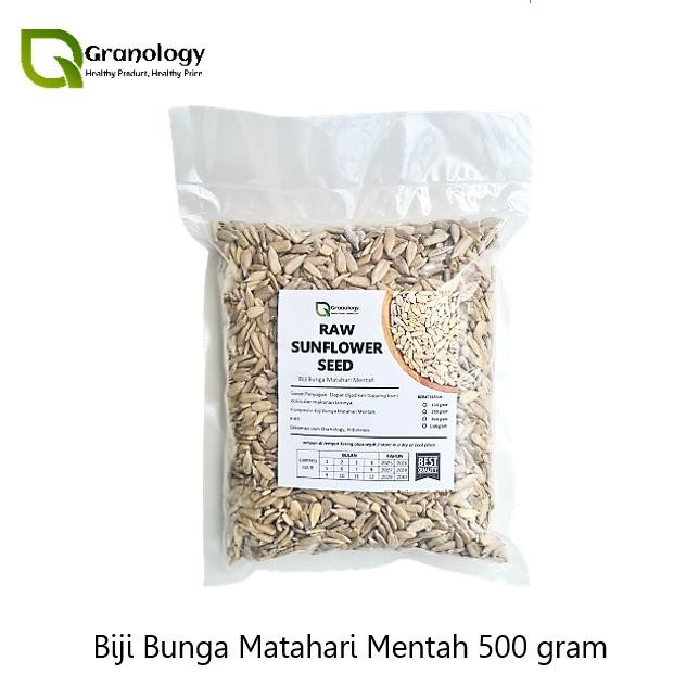 

New Biji Bunga Matahari Mentah / Raw Sunflower Seed - 500 gram