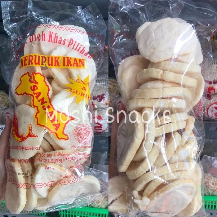 

New Kerupuk / Kemplang Goreng Ikan Tenggiri Sanjaya Asli Bangka 250gr