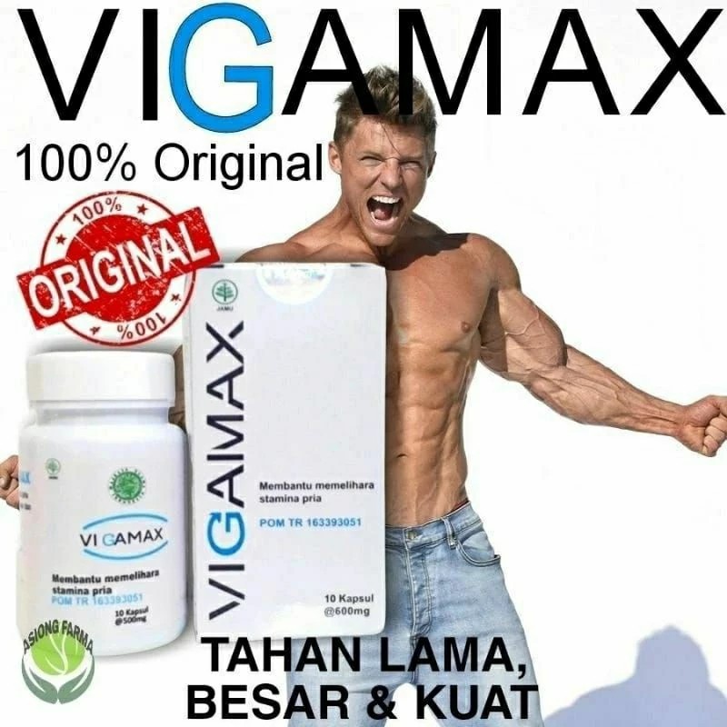 Vigamax Asli Original Kapsul Herbal Kesehatan Pria Terbaik
