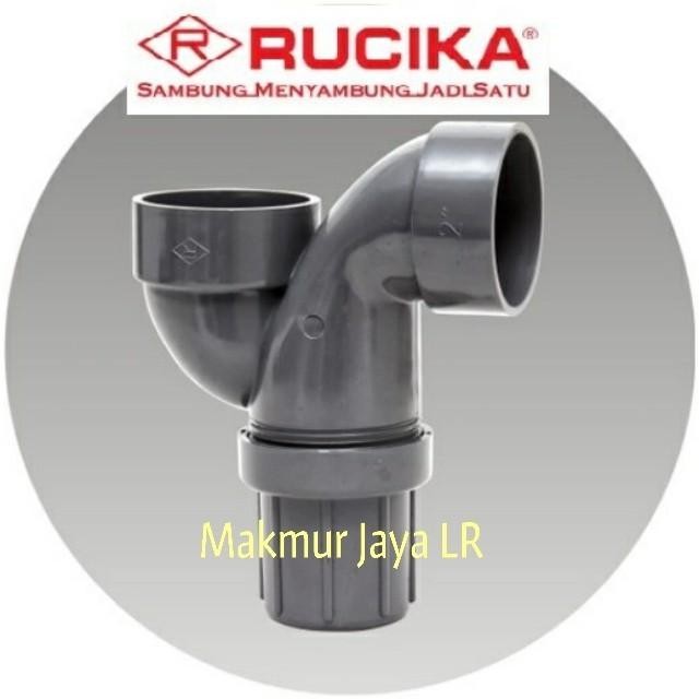 [Expert] P TRAP 11/2 1,5 2 3 inch RUCIKA PVC Leher Angsa Gulu Banyak P-TRAP D