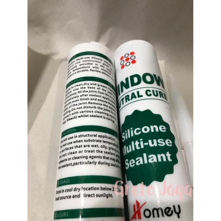 Expert Lem Kaca Sealant Netral Neutral Merk WINDOW GRH