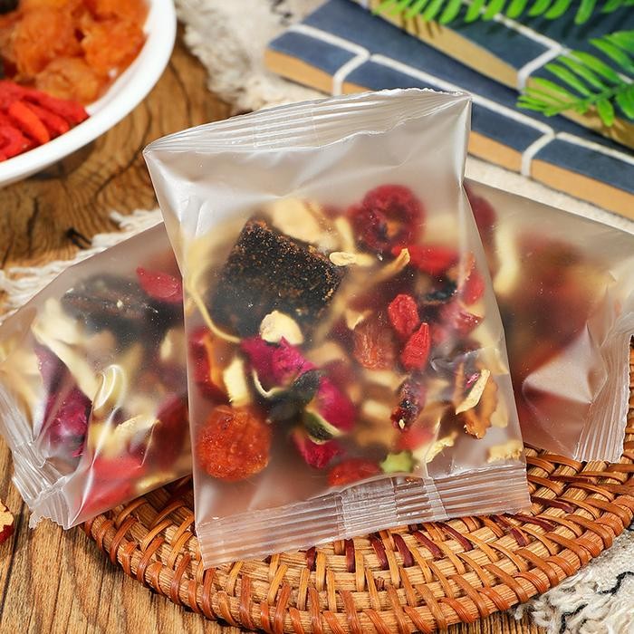 

CodTeh Jahe Kurma Gula Merah: 20 Kantong (200G). Berisi Lengkeng, Kurma Merah, Wolfberry, Mawar Dan