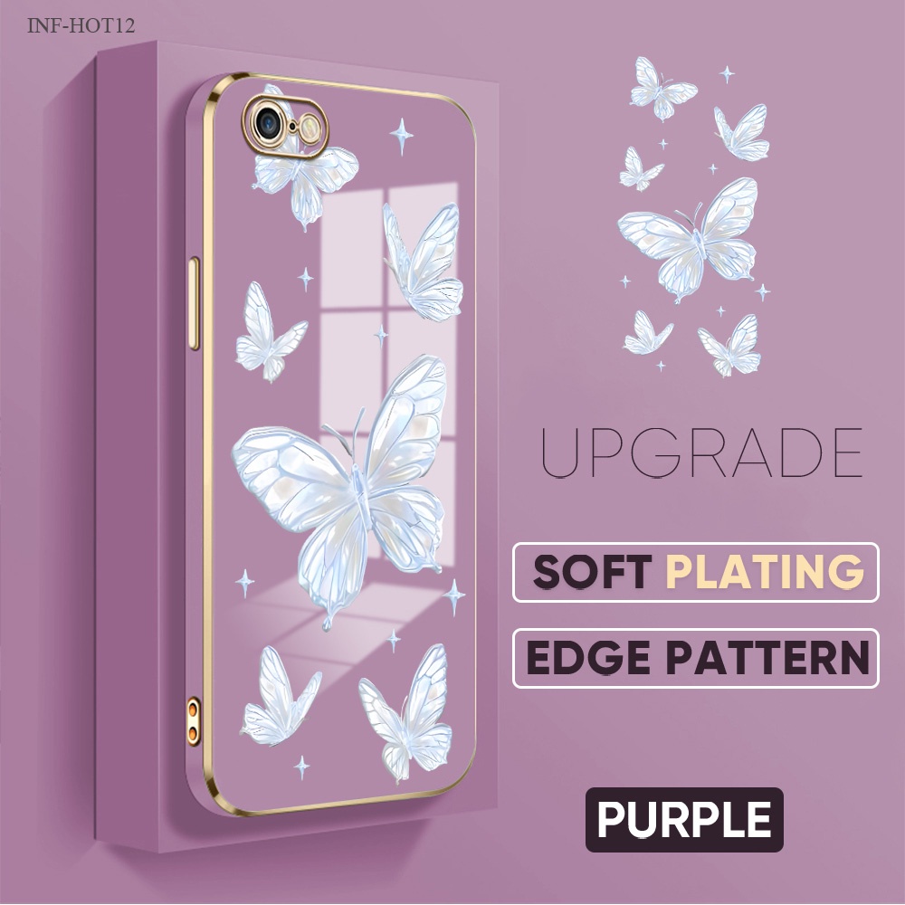 Casing Hp Untuk Infinix Hot 11 11S 10 10S 9 8 Pro Play NFC Lanyard Phone Case Softcase 2825