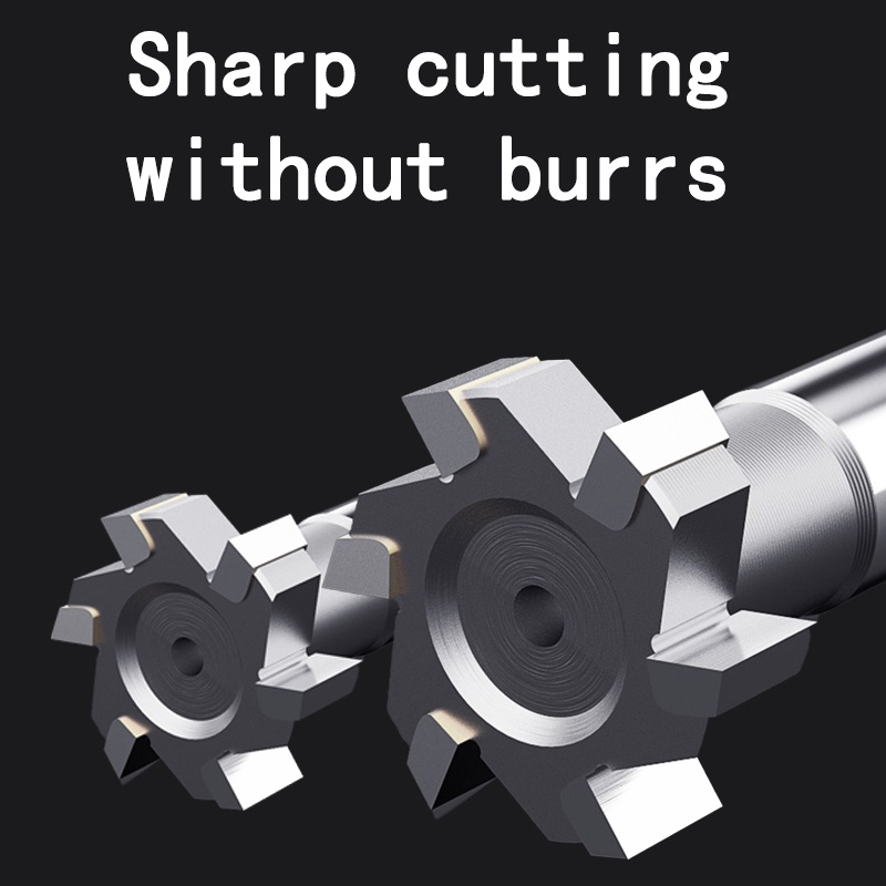 NWK Tungsten carbide T-slot milling cutter with straight shank Tungsten steel T-slot milling cutter 