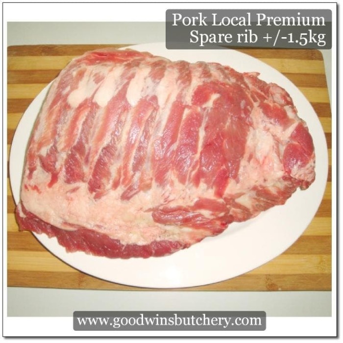 

1.5KG PORK SPARE RIB / SPARERIB IGA BABI - LOCAL PREMIUM PORK KODE 684