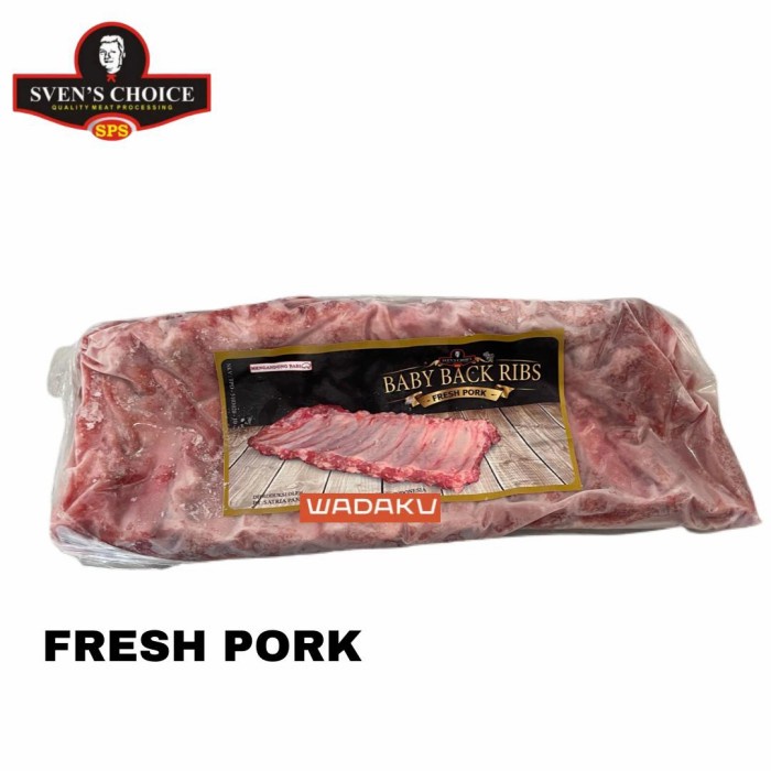 

DAGING BABI IGA SVEN'S CHOICE BABY BACK RIBS 500G KODE 497