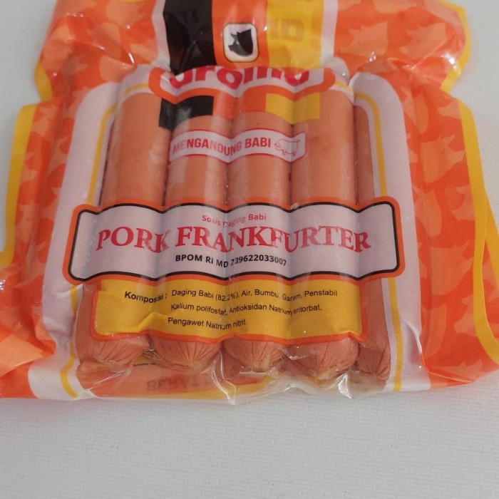 

PORK FRANKFURTER 250GR (SOSIS BABI) AROMA KODE 344