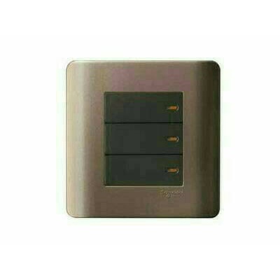 BEST ZENCELLO E8433_2 SZ SAKLAR HOTEL 3 GANG SCHNEIDER