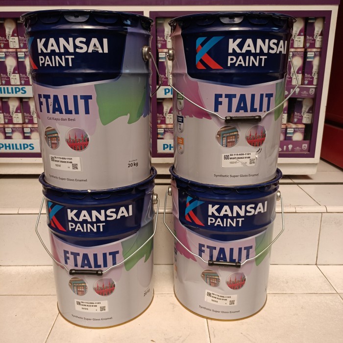 TERLARIS cat kayu dan besi ftalit 20kg gloss