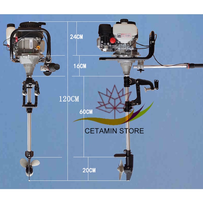 TERLARIS Mesin perahu tempel 4tak 5Hp Goka