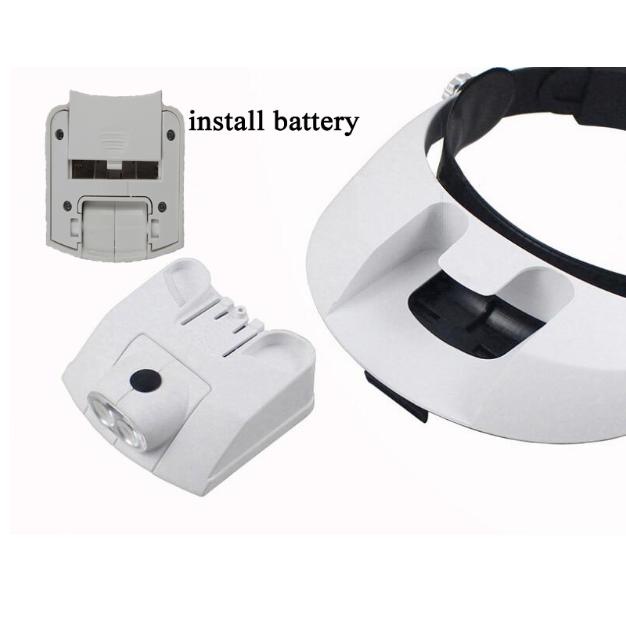 

TERBARU GORELAX KACAMATA PEMBESAR DUAL LED HEADBAND MAGNIFIER 5 LENS 6X - MG81001-G PACKING AMAN