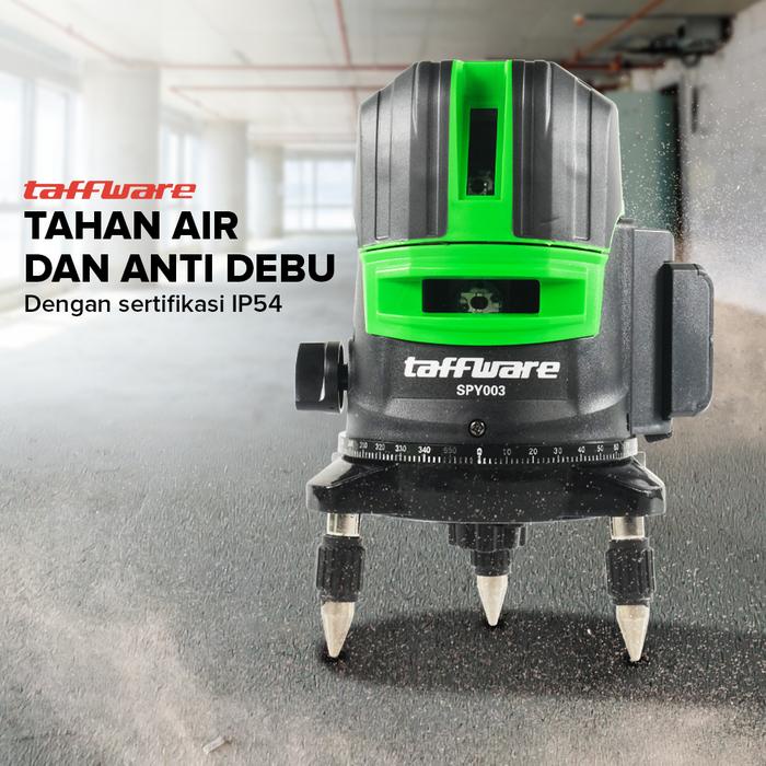 

TERBARU TAFFWARE SELF LEVELING PROJECTOR GREEN LASER 2 LINE - SPY003 SPY002 KACAMATA PACKING AMAN