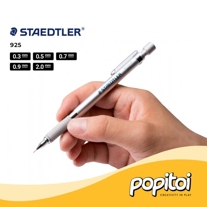 KUYY STAEDTLER 925-25 MECHANICAL PENCIL 0.3 0.5 0.7 0.9 1.3 2.0 MM PENSIL MEKANIK CETEK COD