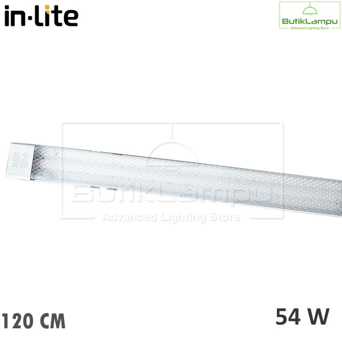 DISKON Lampu RMO LED Inlite 54W Prismatic 120 Cm Cover Bening