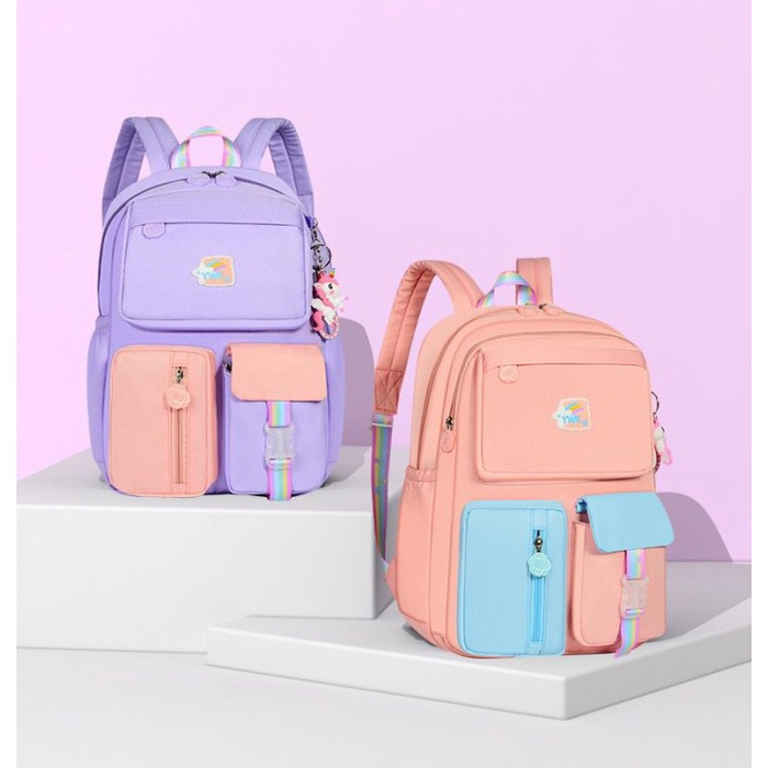 YX20505 RANSEL TAS ANAK SEKOLAH PEREMPUAN BACKPACK IMPOR TAS SEKOLAH T KODE 400