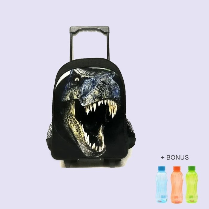 Tas Karakter/Dinosaurus/ Tas Roda Dorong/Troli/ Koper Anak Cowok