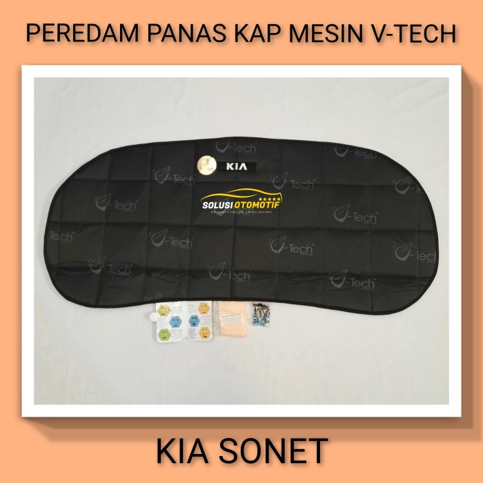 KIA SONET Peredam Pelindung Panas Kap Mesin Aksesoris Mobil VTECH Ori